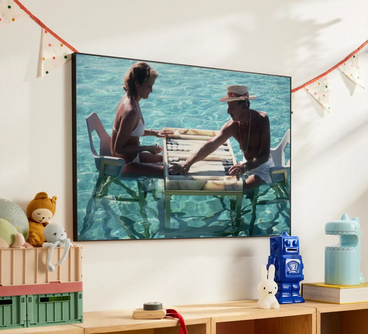 Mantenere la calma - Slim Aarons alluminio dibond da Chrisvintage