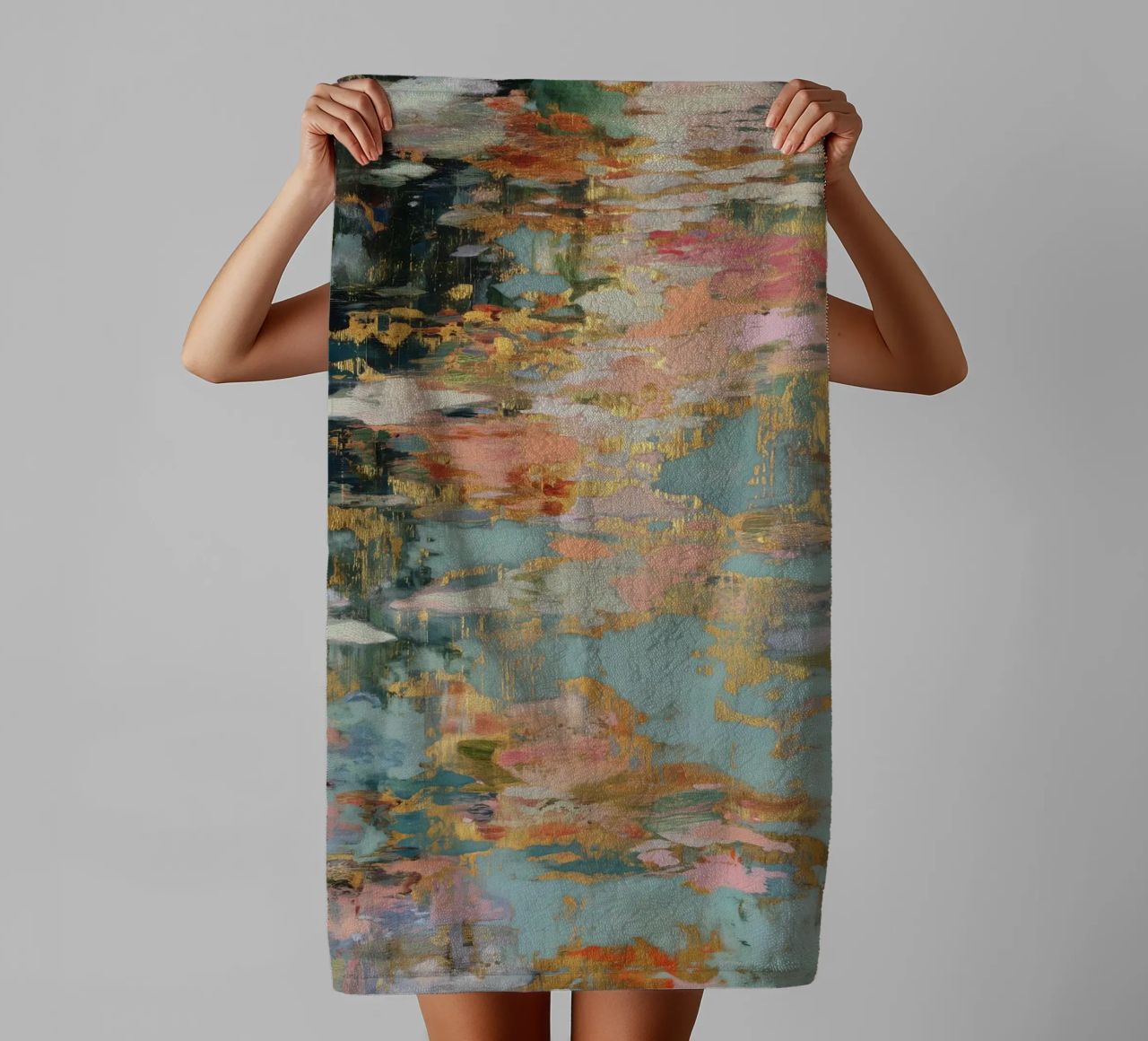 Reflections of the imagination towel by Carinaprint