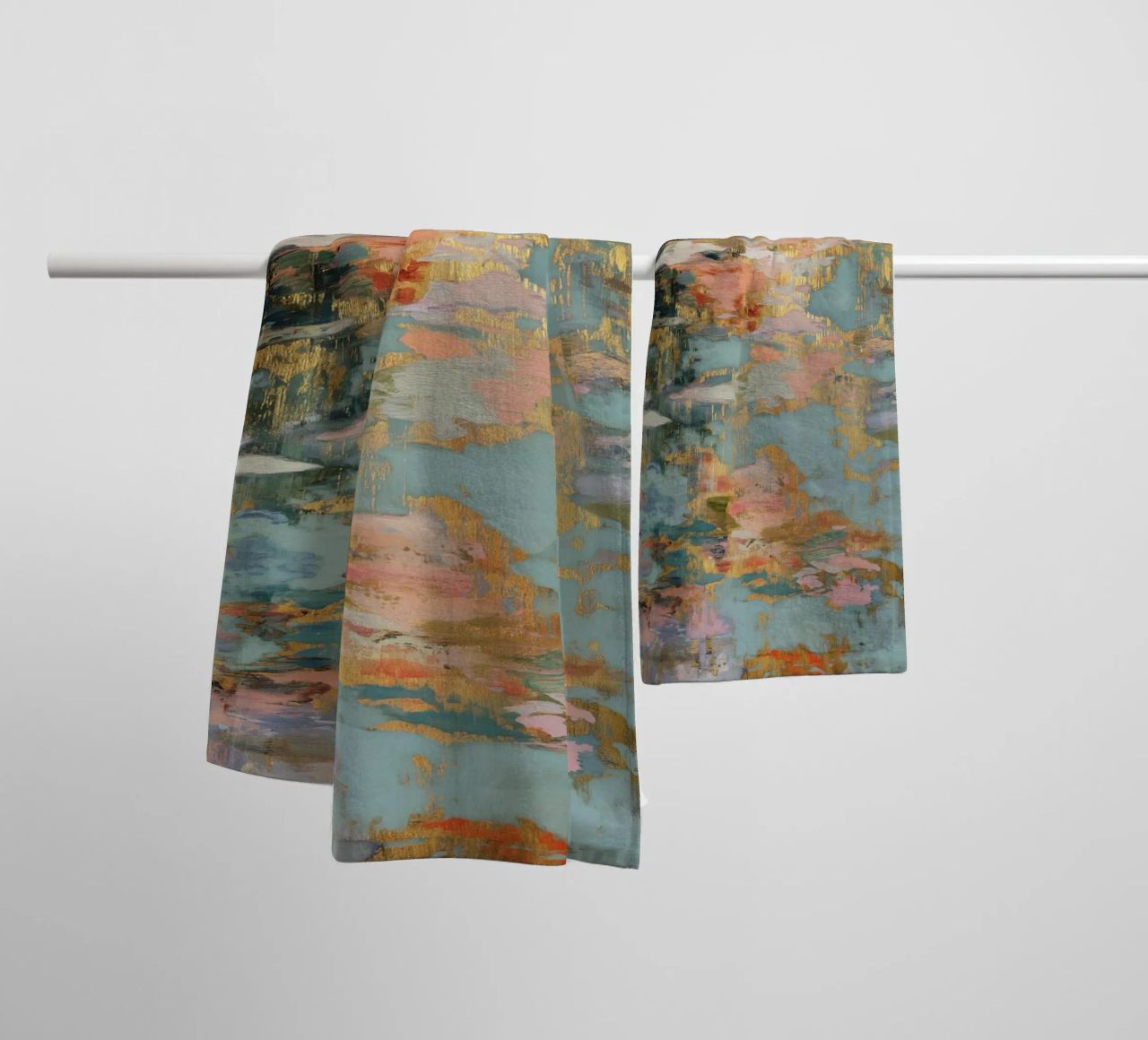 Reflections of the imagination towel by Carinaprint