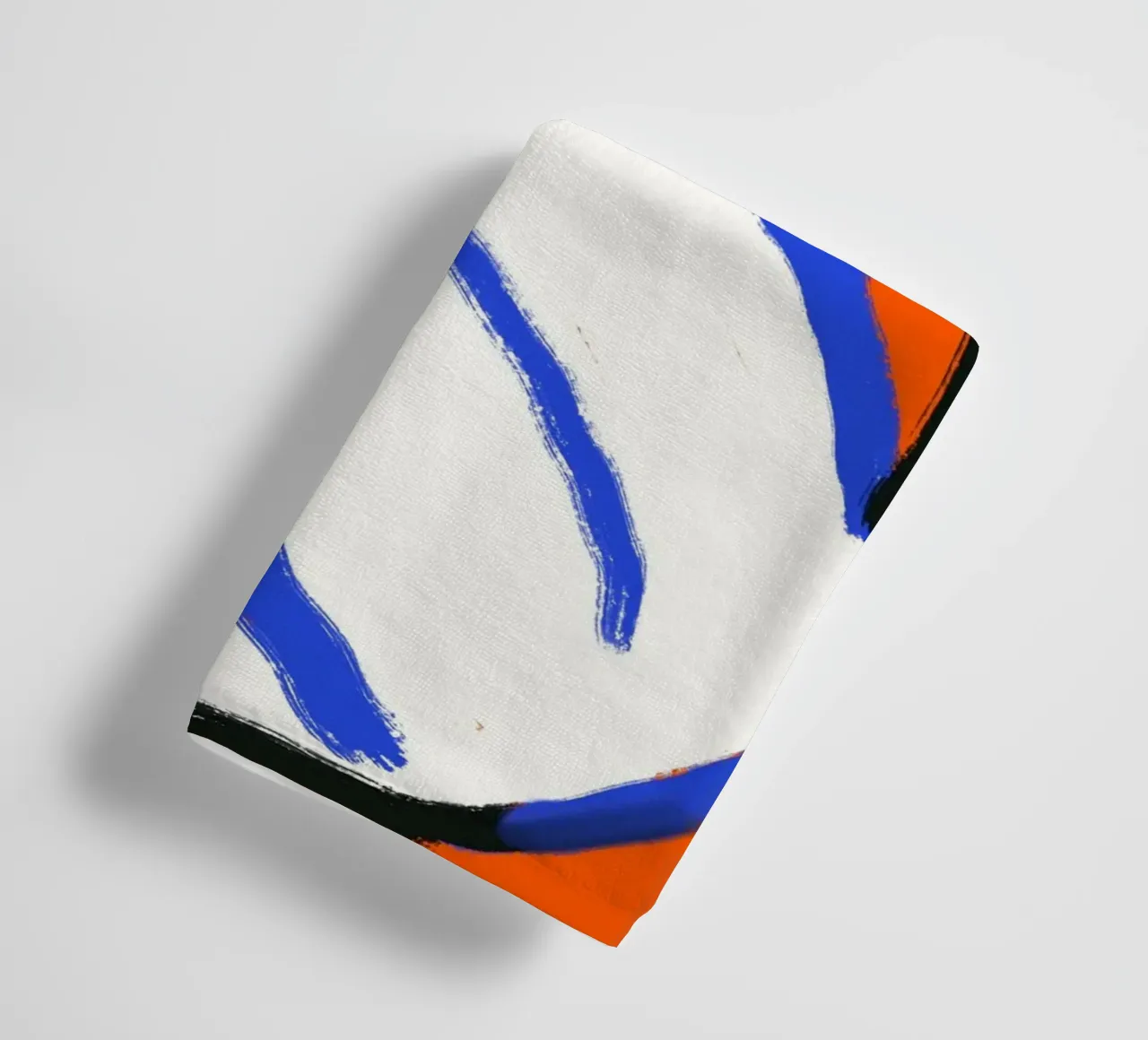 Blue cat towel by Little Dean