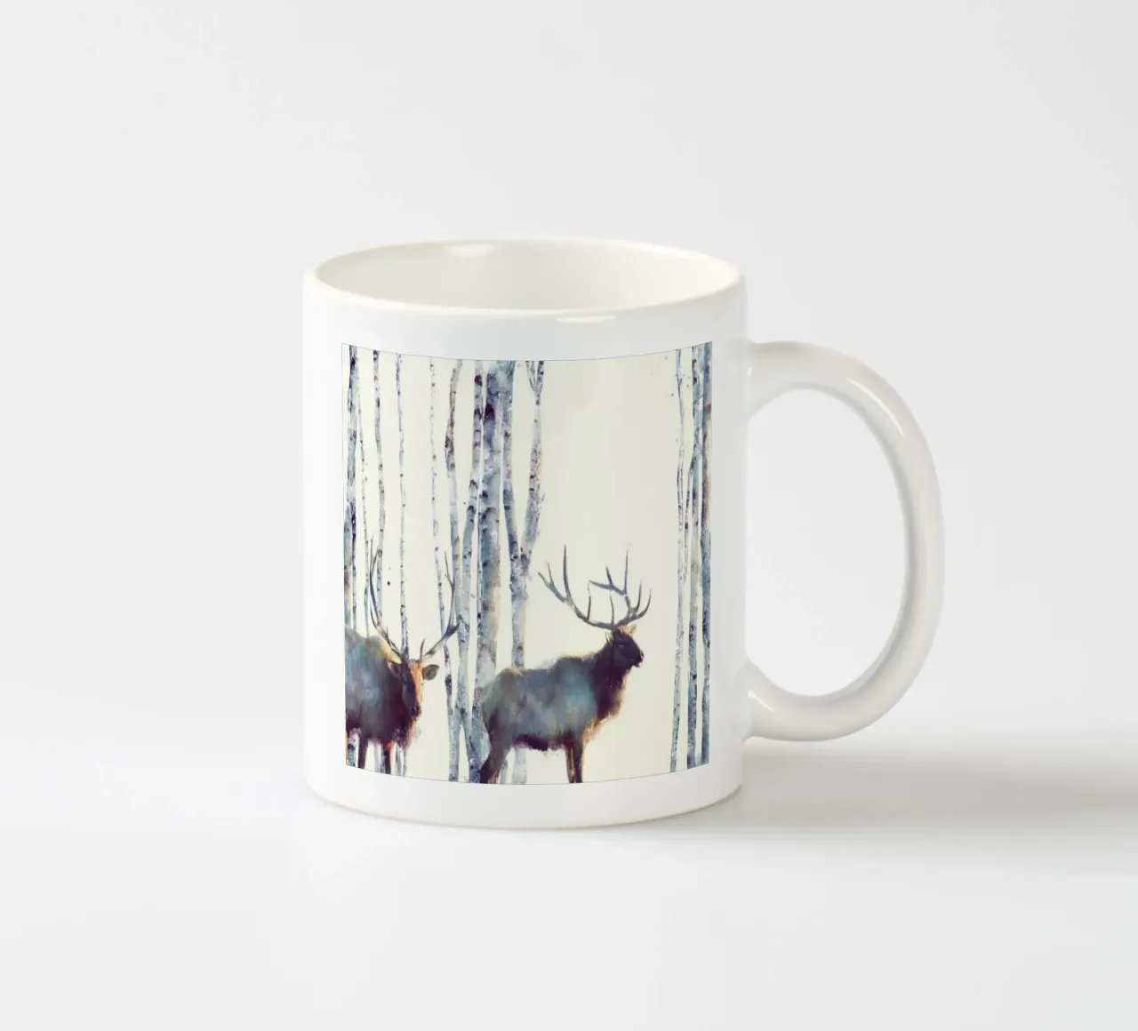I due cervi di Amy Hamilton tazza in ceramica da kbm store