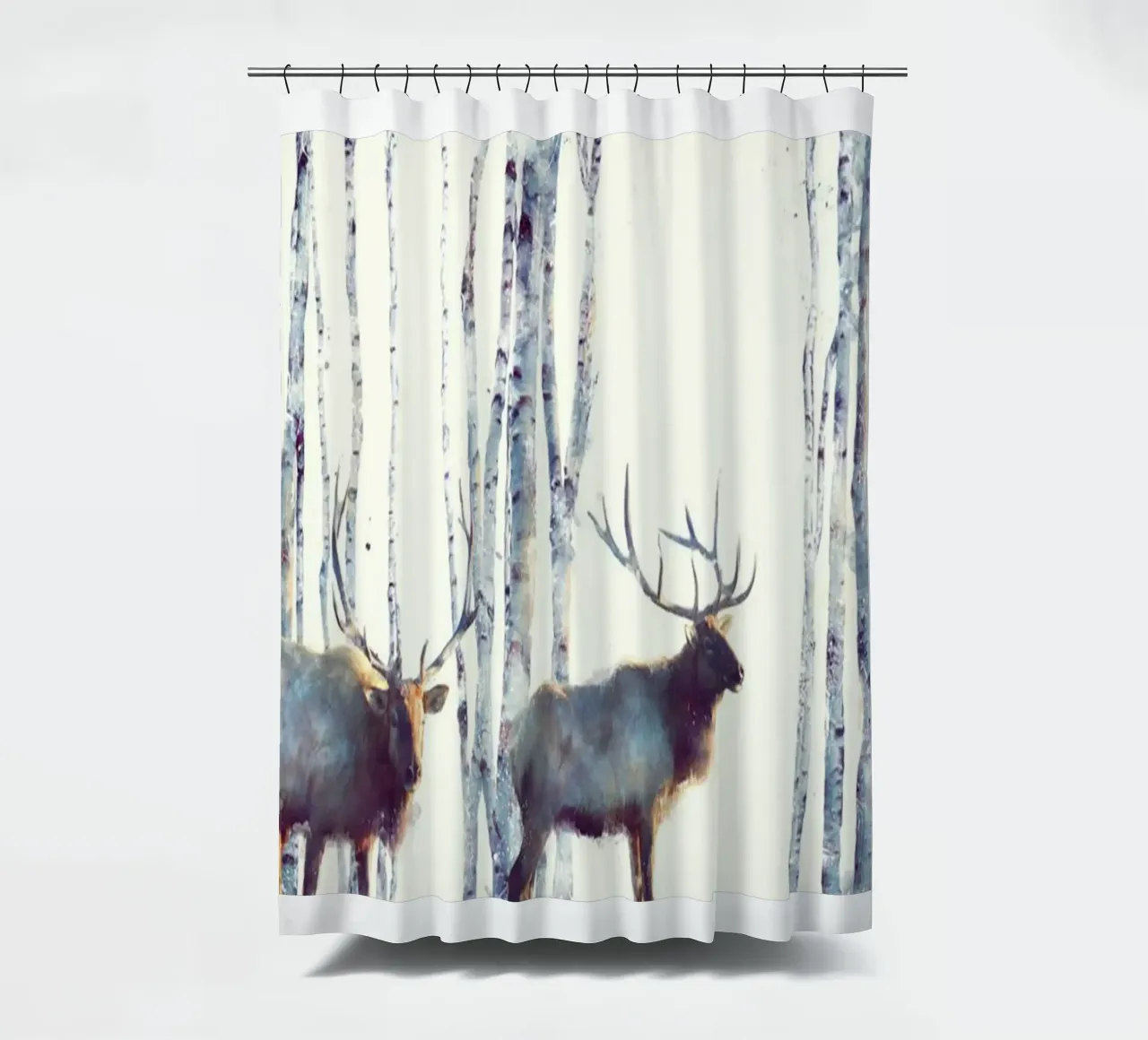 I due cervi di Amy Hamilton tenda da doccia da kbm store