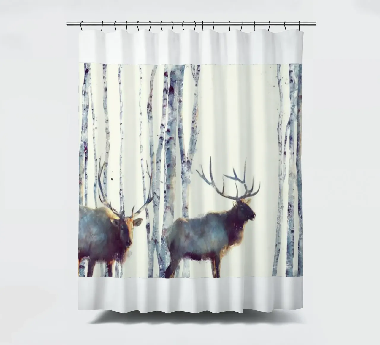 I due cervi di Amy Hamilton tenda da doccia da kbm store