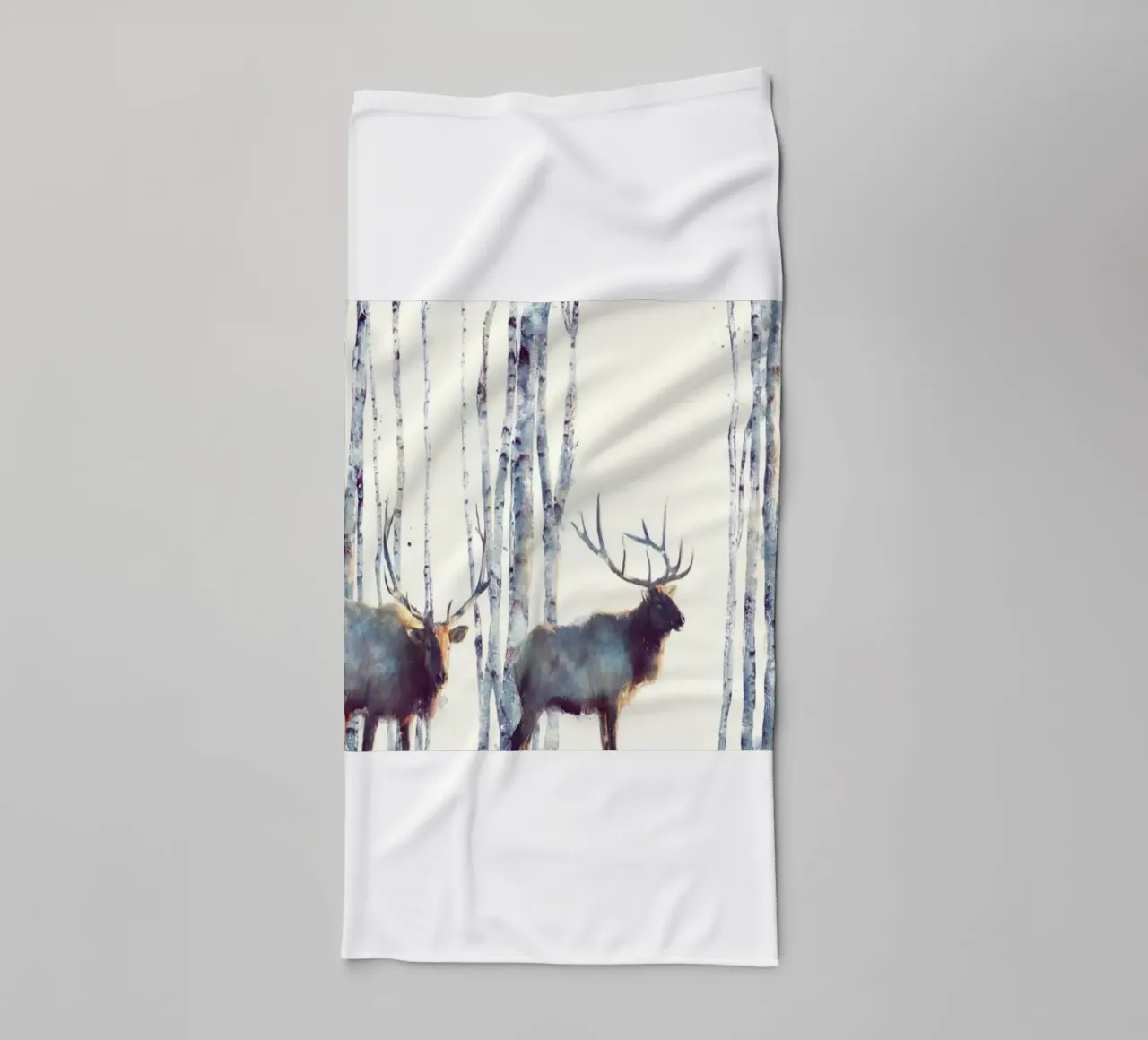 I due cervi di Amy Hamilton asciugamano da bagno da kbm store