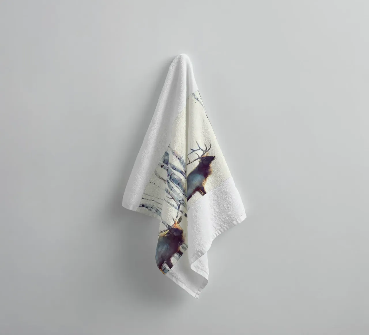 I due cervi di Amy Hamilton asciugamano da bagno da kbm store