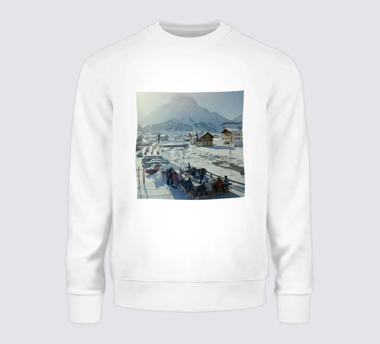 Lech Ice Bar Slim Aarons felpa da Chrisvintage