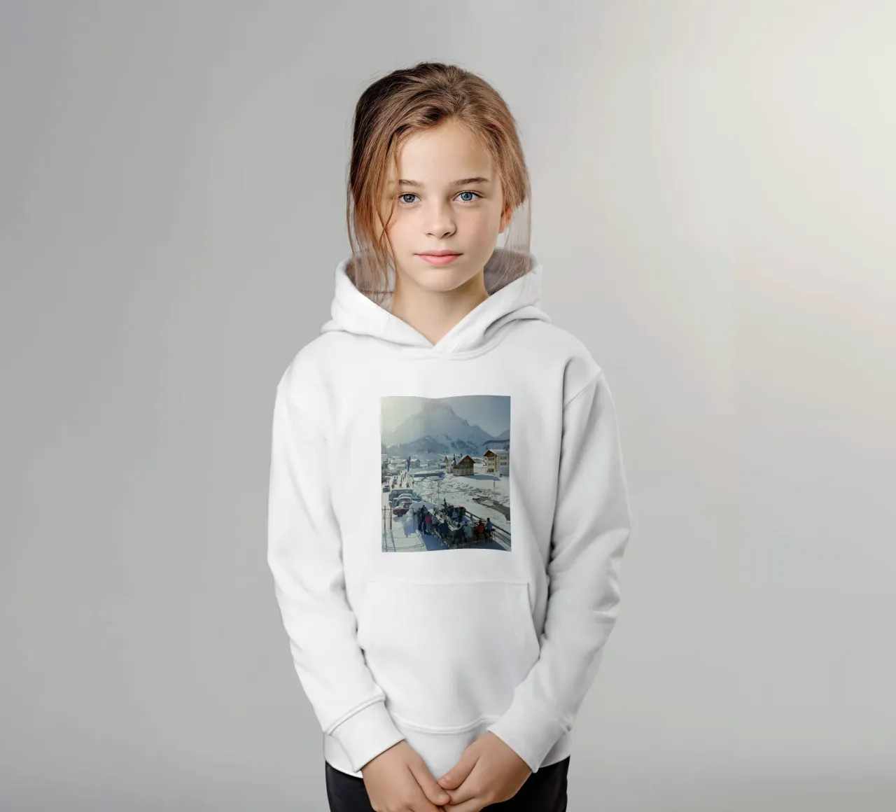 Lech Ice Bar Slim Aarons felpa bambino con cappuccio da Chrisvintage
