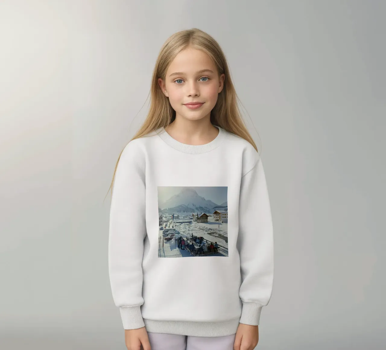 Lech Ice Bar Slim Aarons felpa bambino da Chrisvintage