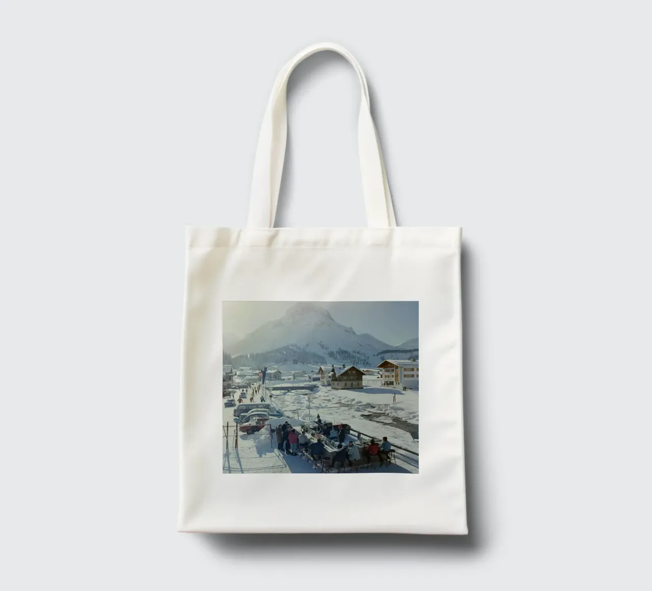 Lech Ice Bar Slim Aarons borsa in juta da Chrisvintage