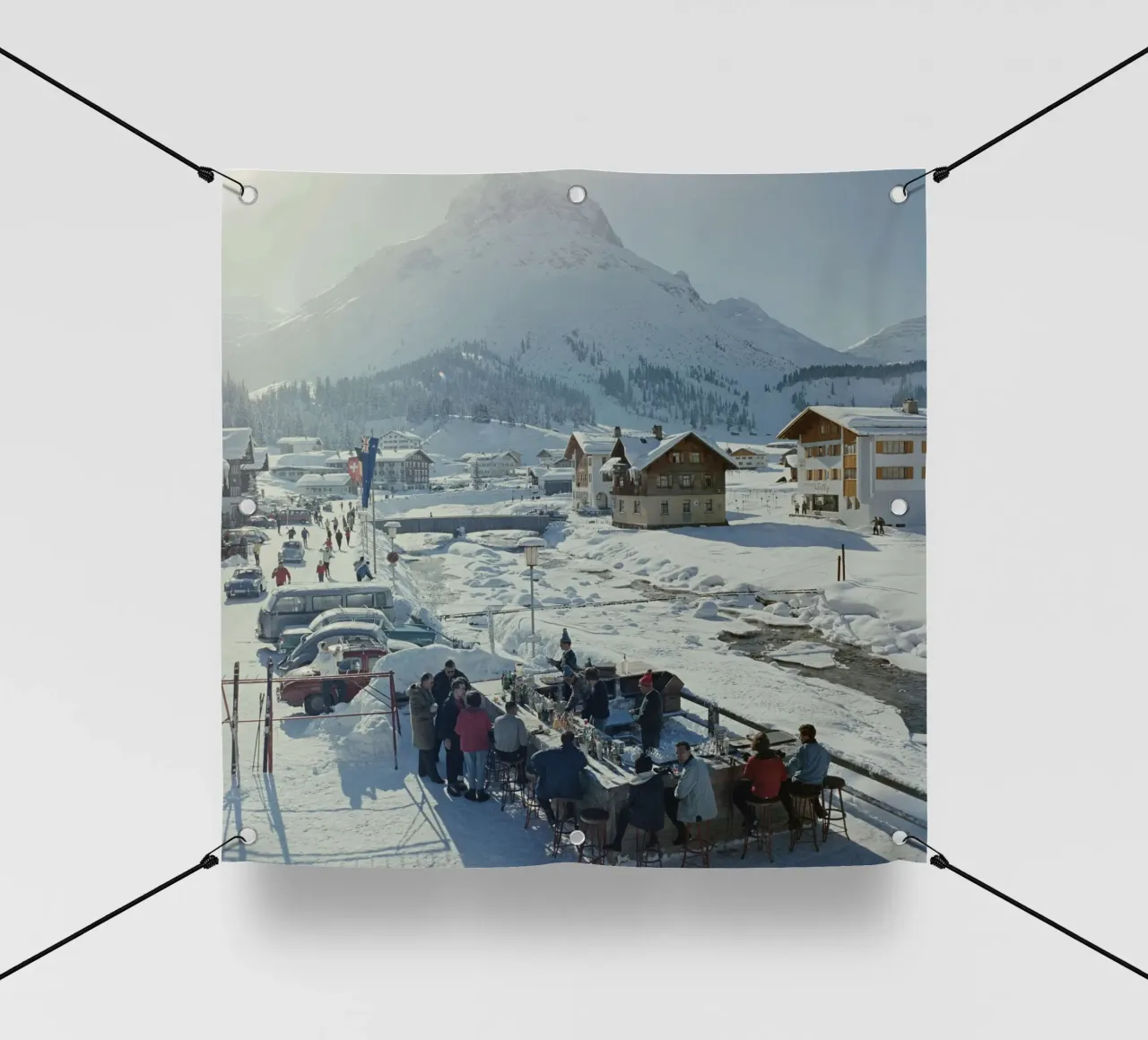 Lech Ice Bar Slim Aarons telo in pvc da Chrisvintage