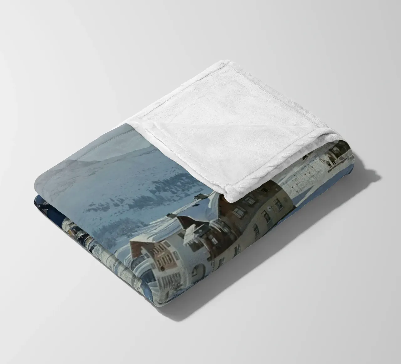 Lech Ice Bar Slim Aarons coperta in pile da Chrisvintage