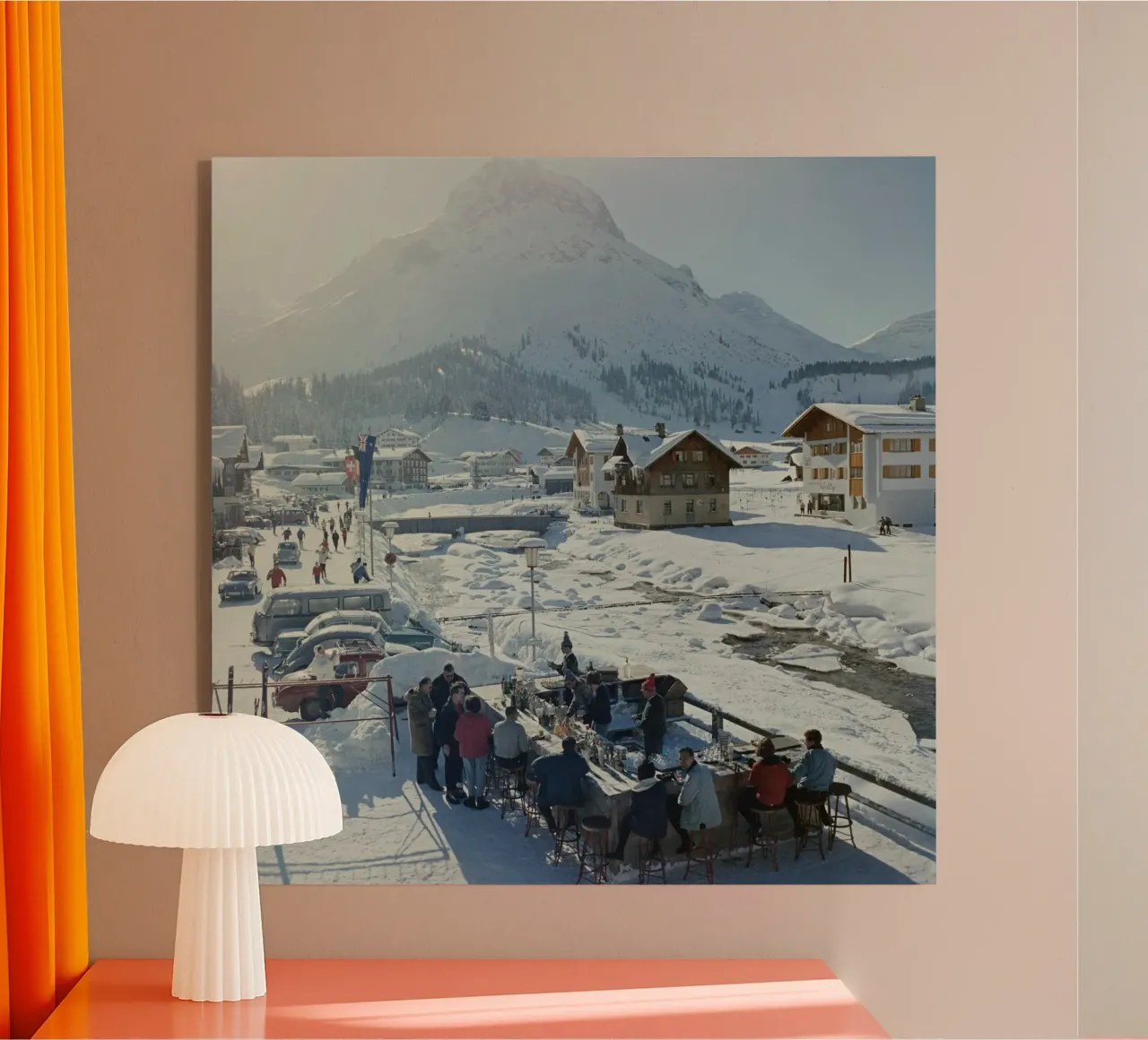 Lech Ice Bar Slim Aarons plexiglass da Chrisvintage