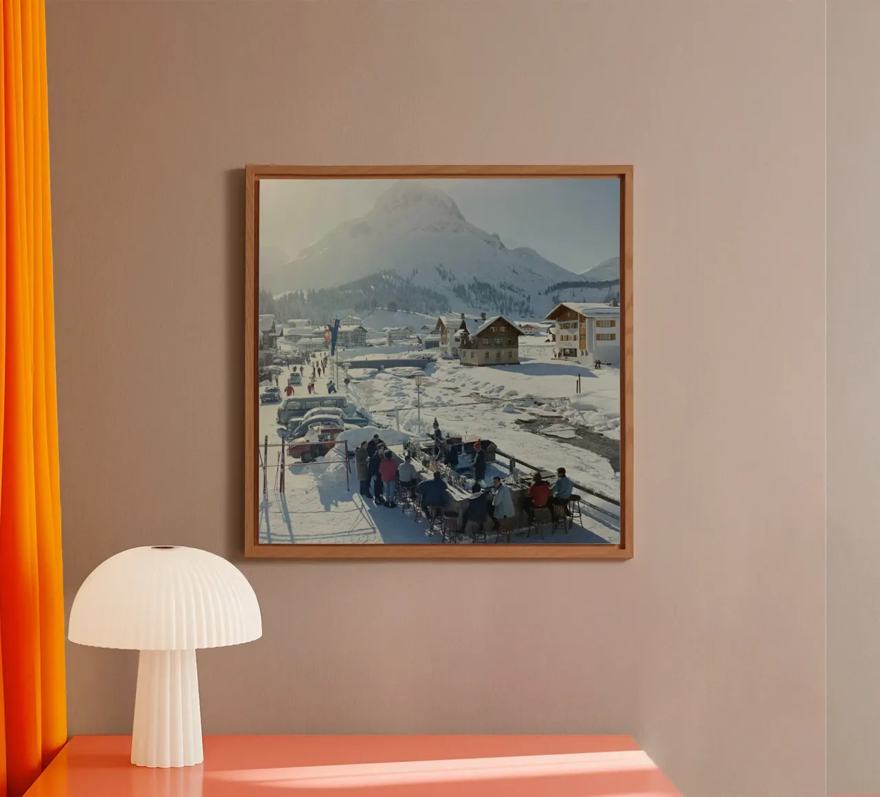 Lech Ice Bar Slim Aarons alluminio dibond da Chrisvintage