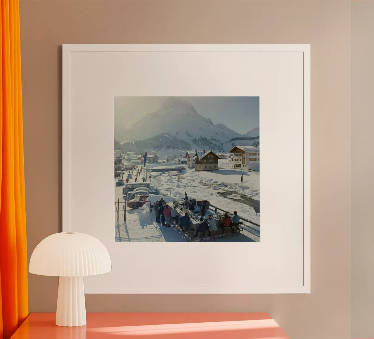 Lech Ice Bar Slim Aarons carta hahnemühle da Chrisvintage