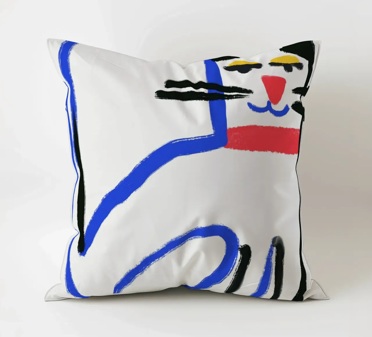 Gatto bianco cuscino da Little Dean