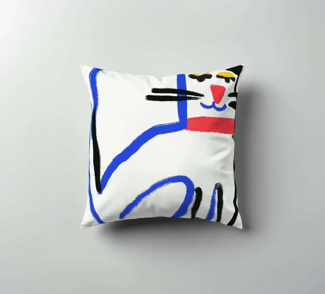 Gatto bianco cuscino da Little Dean
