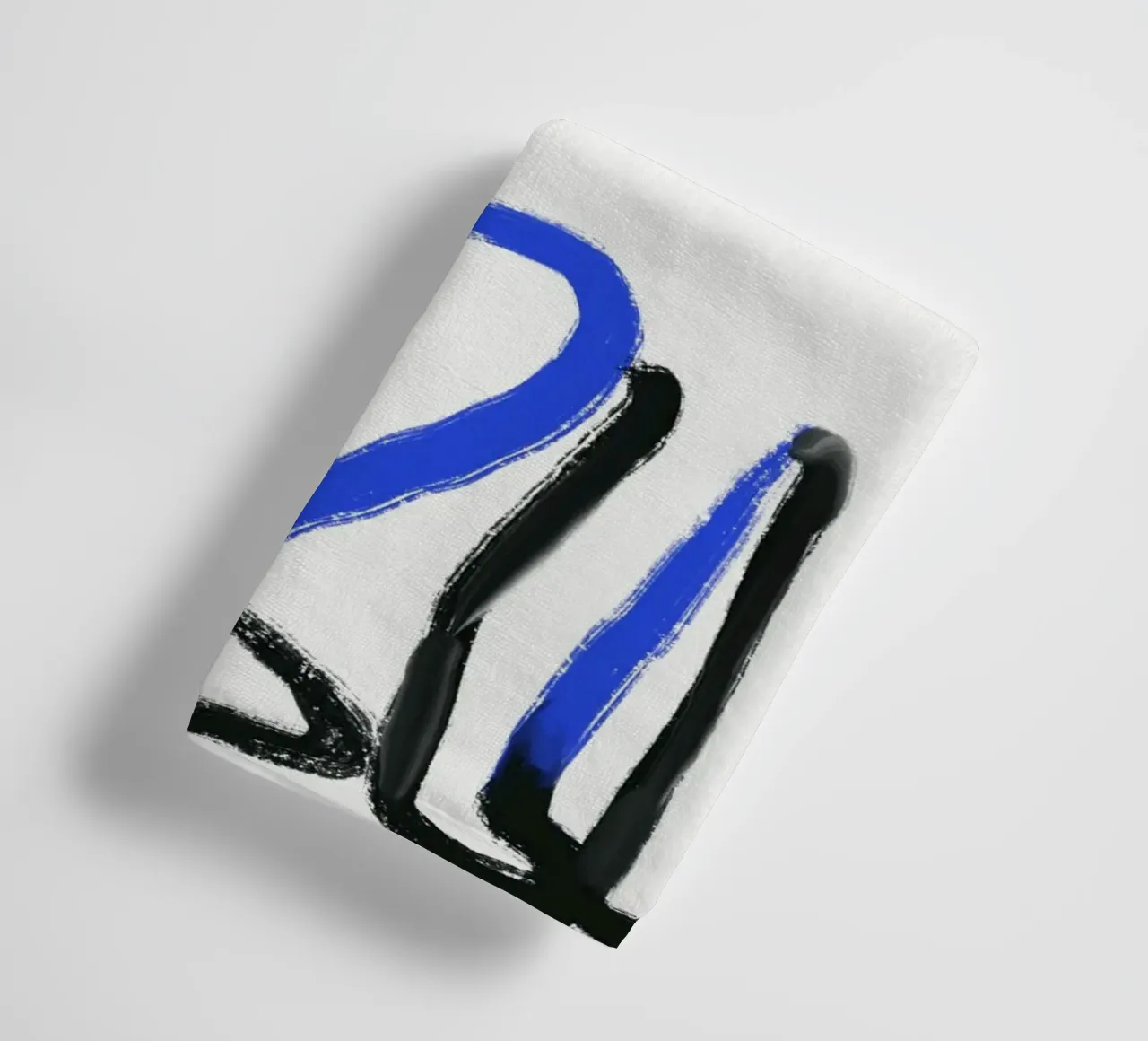 White cat towel by Little Dean