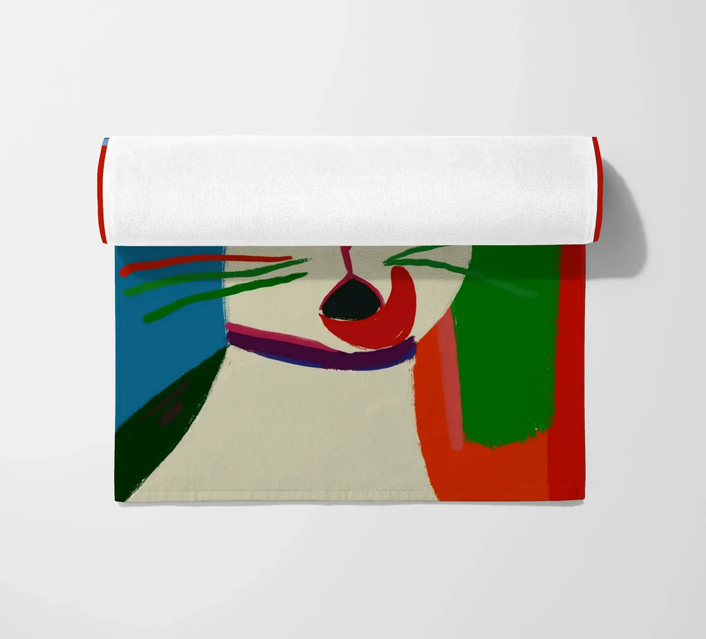 Catilicious beach towel by Little Dean