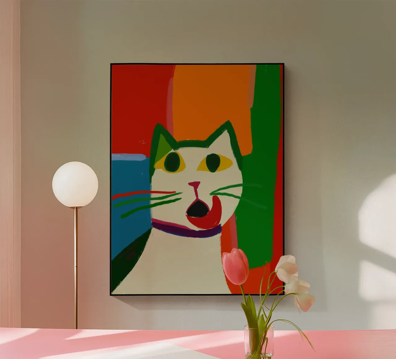 Catilicious acrylic glass by Little Dean