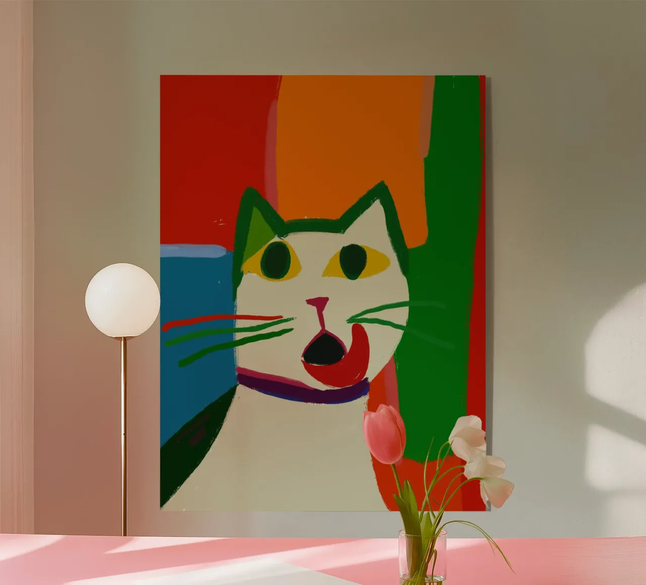 Catilicious acrylic glass by Little Dean