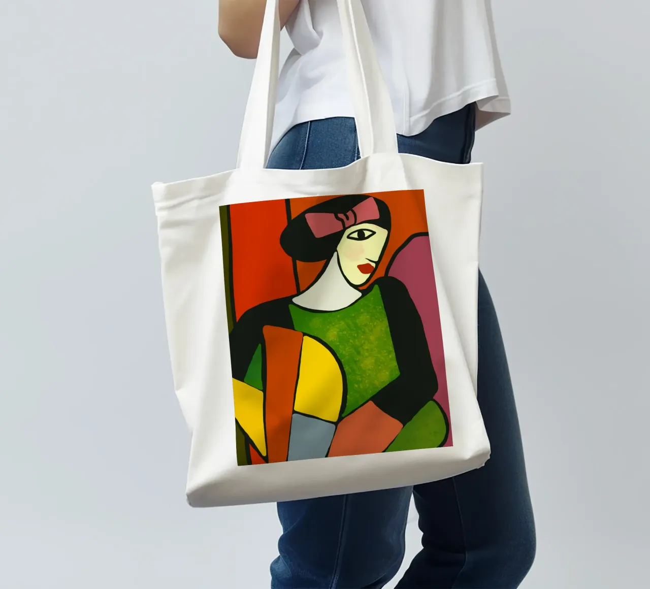 Bellezza in rosso borsa in juta da Little Dean