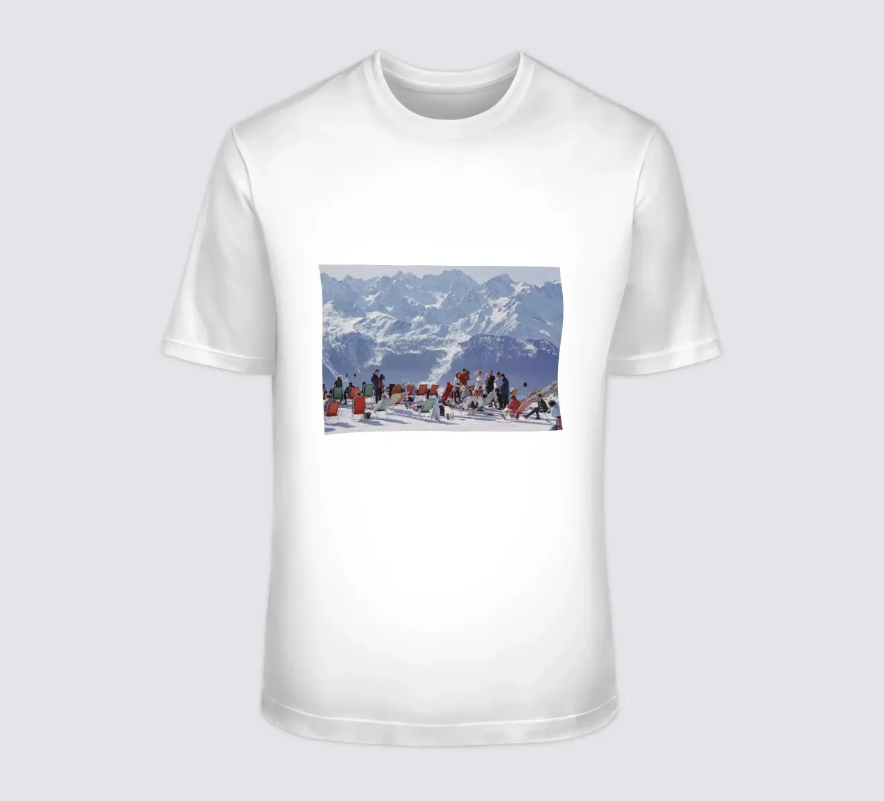 Oziare a Verbier - Slim Aarons t-shirt da Chrisvintage