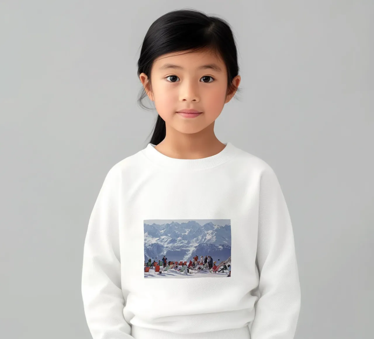 Oziare a Verbier - Slim Aarons felpa bambino da Chrisvintage