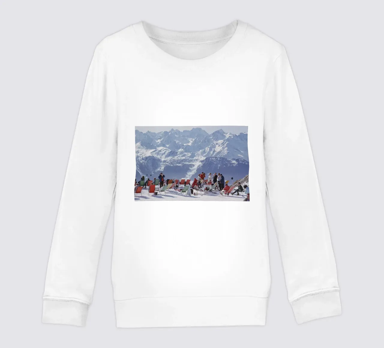 Oziare a Verbier - Slim Aarons felpa bambino da Chrisvintage