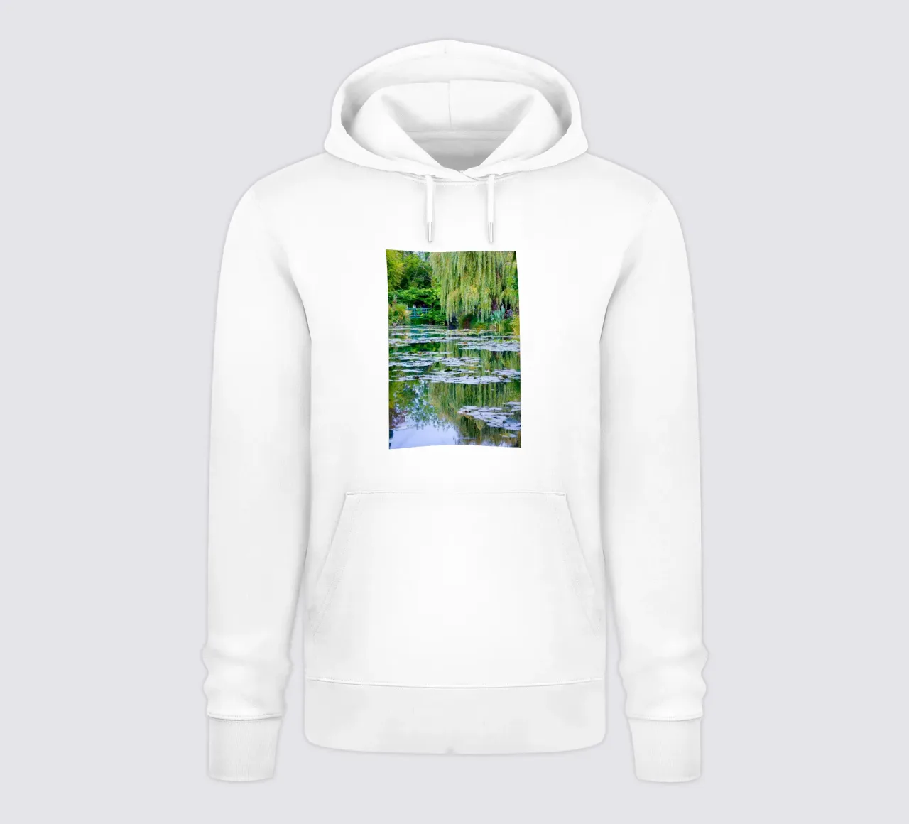 ninfee in una palude chiara claude monet felpa con cappuccio da belong shop