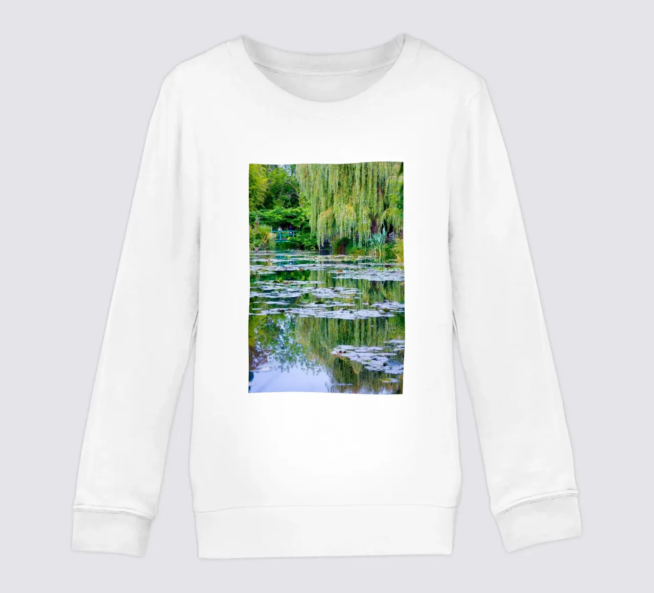 ninfee in una palude chiara claude monet felpa bambino da belong shop