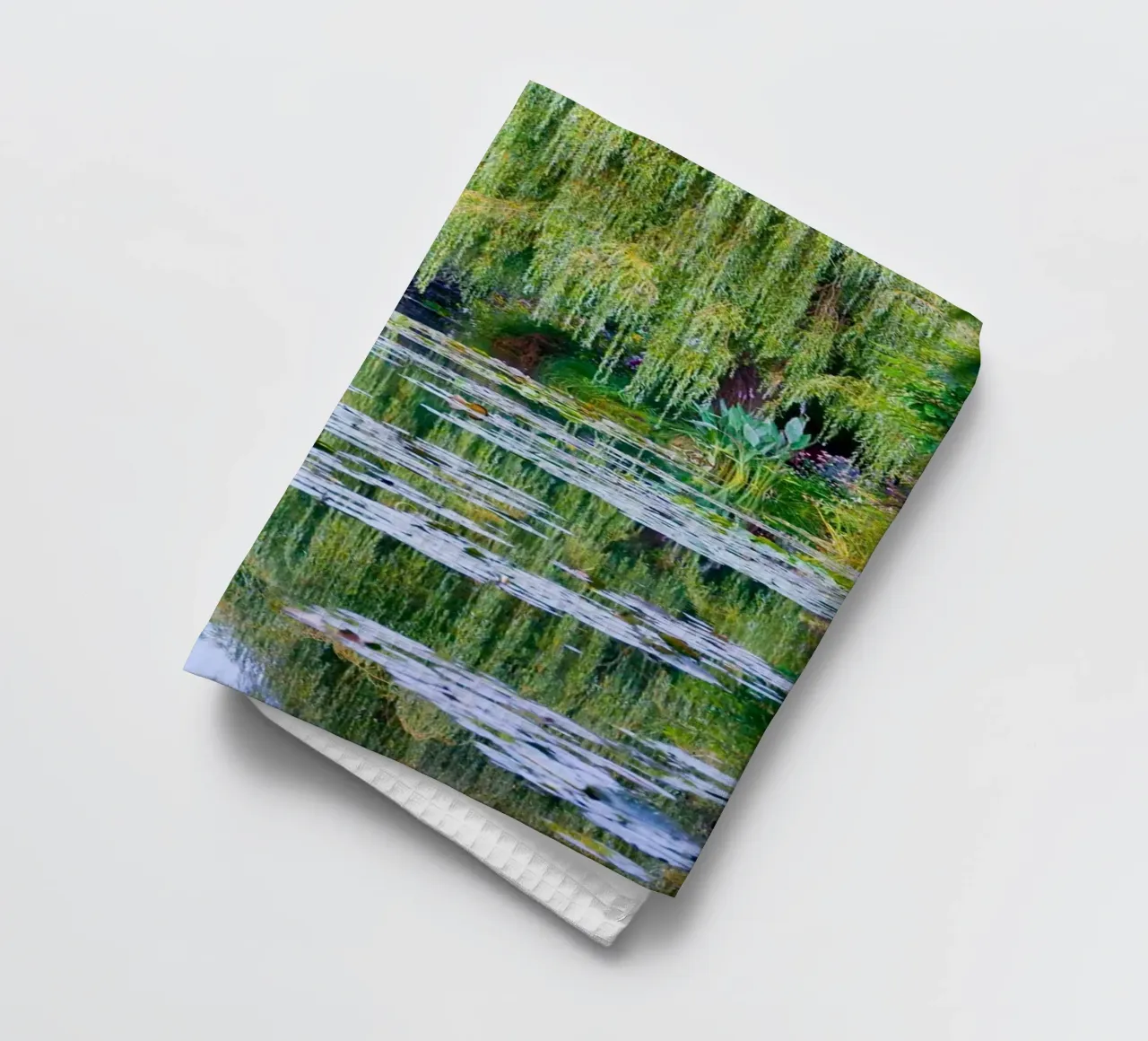 ninfee in una palude chiara claude monet canovaccio da cucina da belong shop