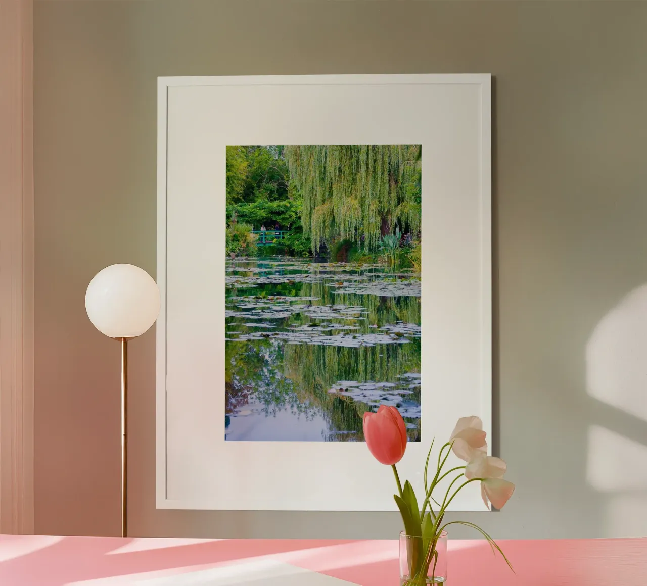 ninfee in una palude chiara claude monet carta hahnemühle da belong shop