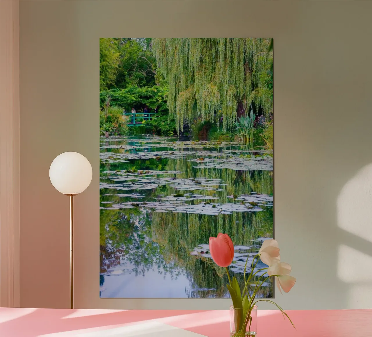 ninfee in una palude chiara claude monet carta hahnemühle da belong shop