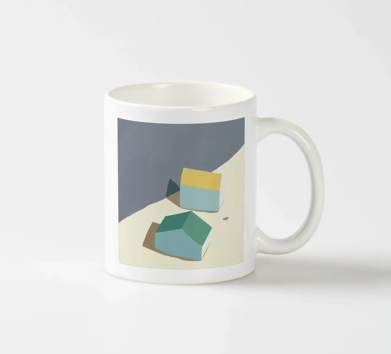 Paesaggio a blocchi di colore tazza in ceramica da Little Dean