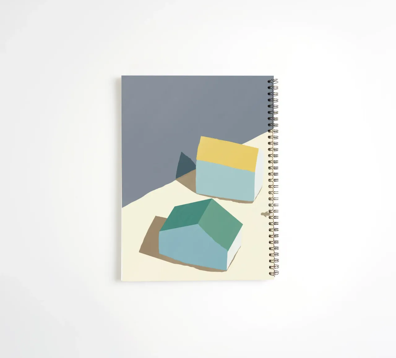 Color block landscape spiral notebook by Little Dean