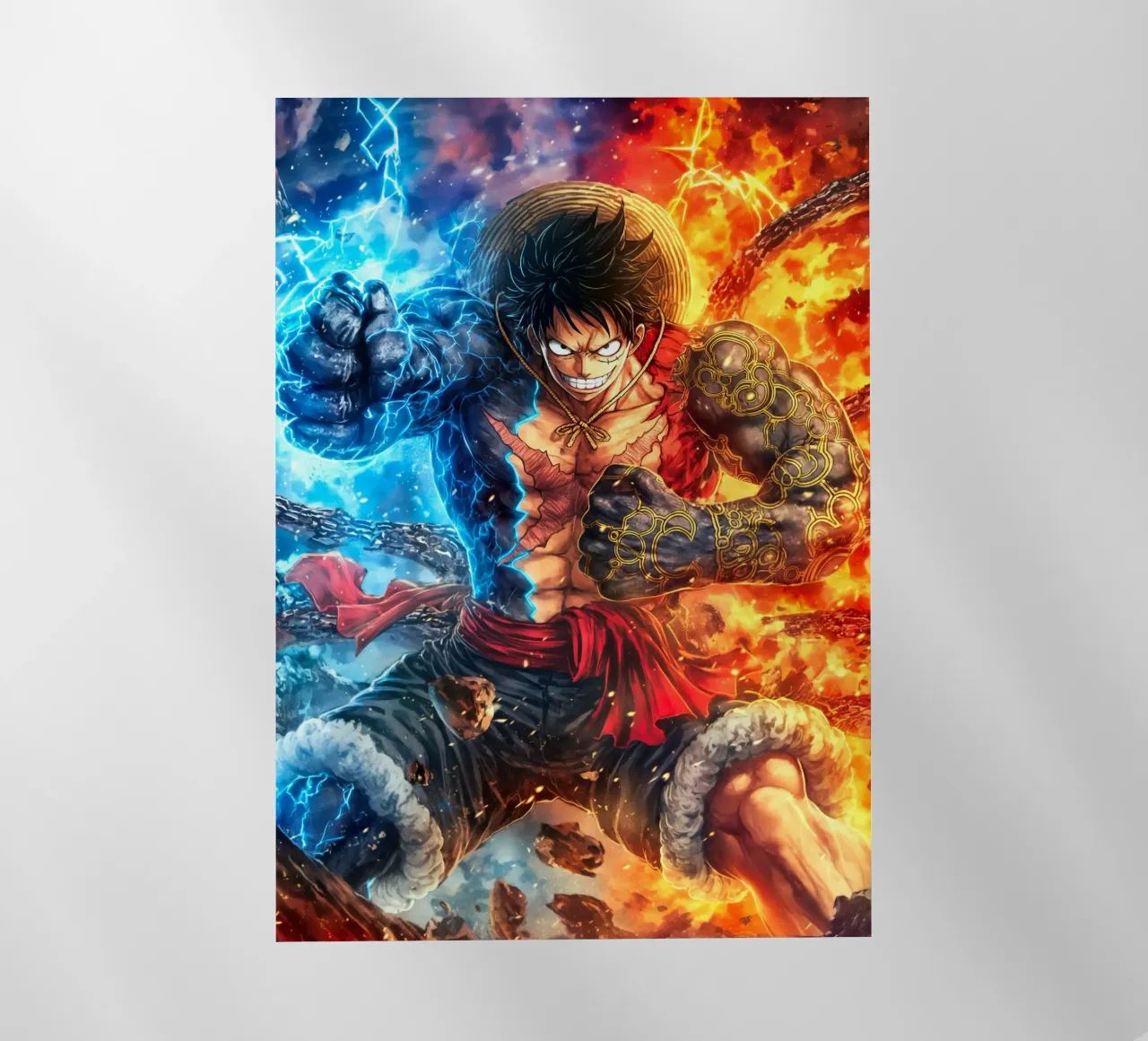 Monkey D Luffy One Piece lámina retroiluminada de Fleur de Lys