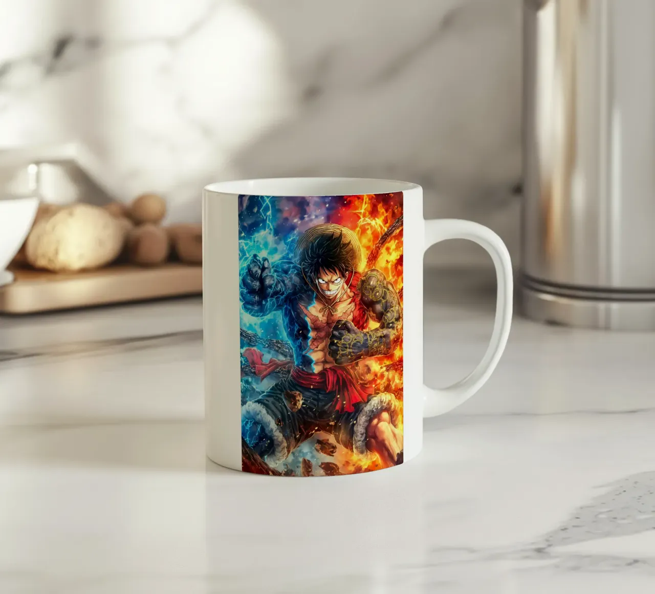Monkey D Luffy One Piece tazza in ceramica da Fleur de Lys