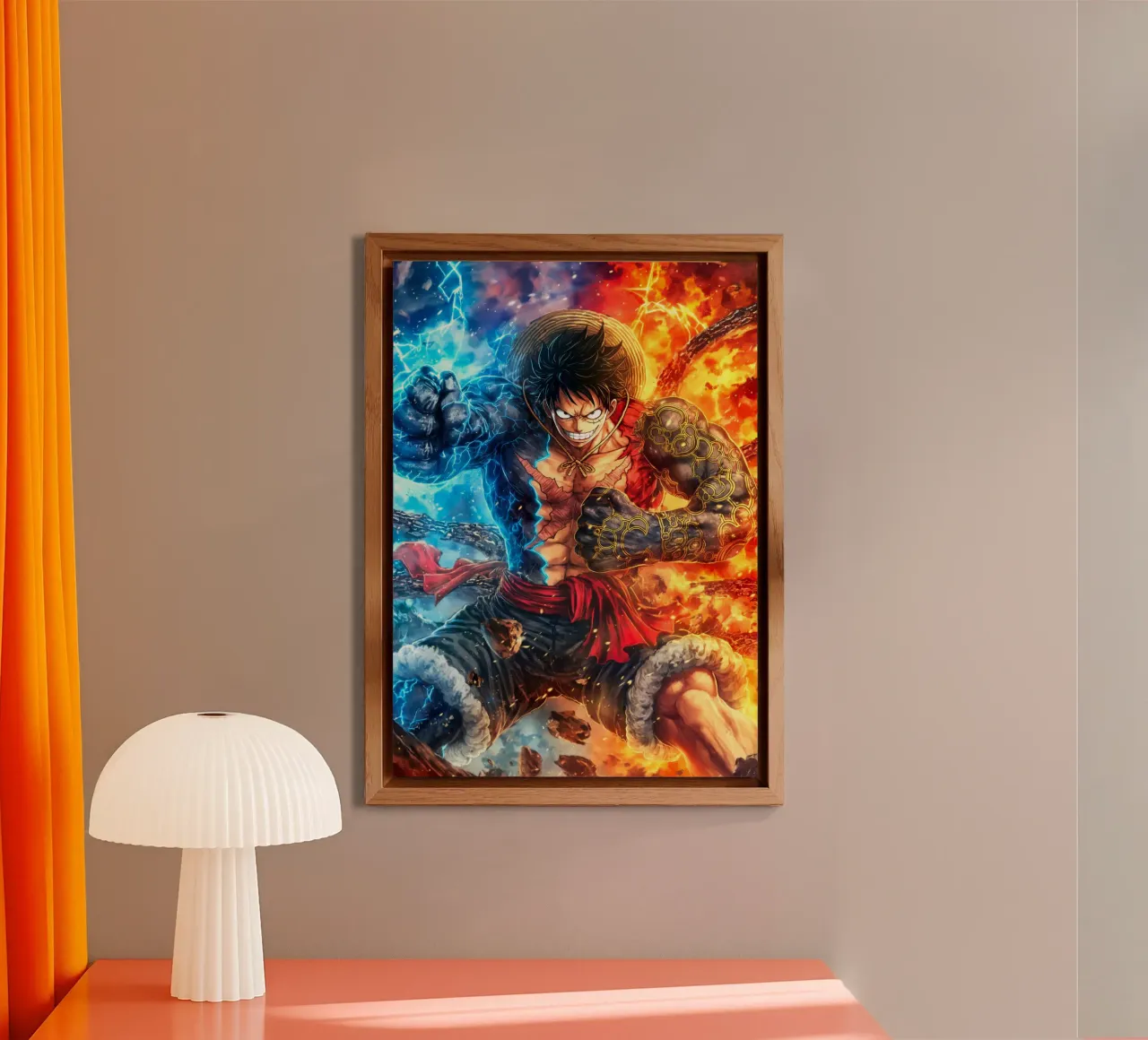 Monkey D Luffy One Piece alluminio dibond da Fleur de Lys