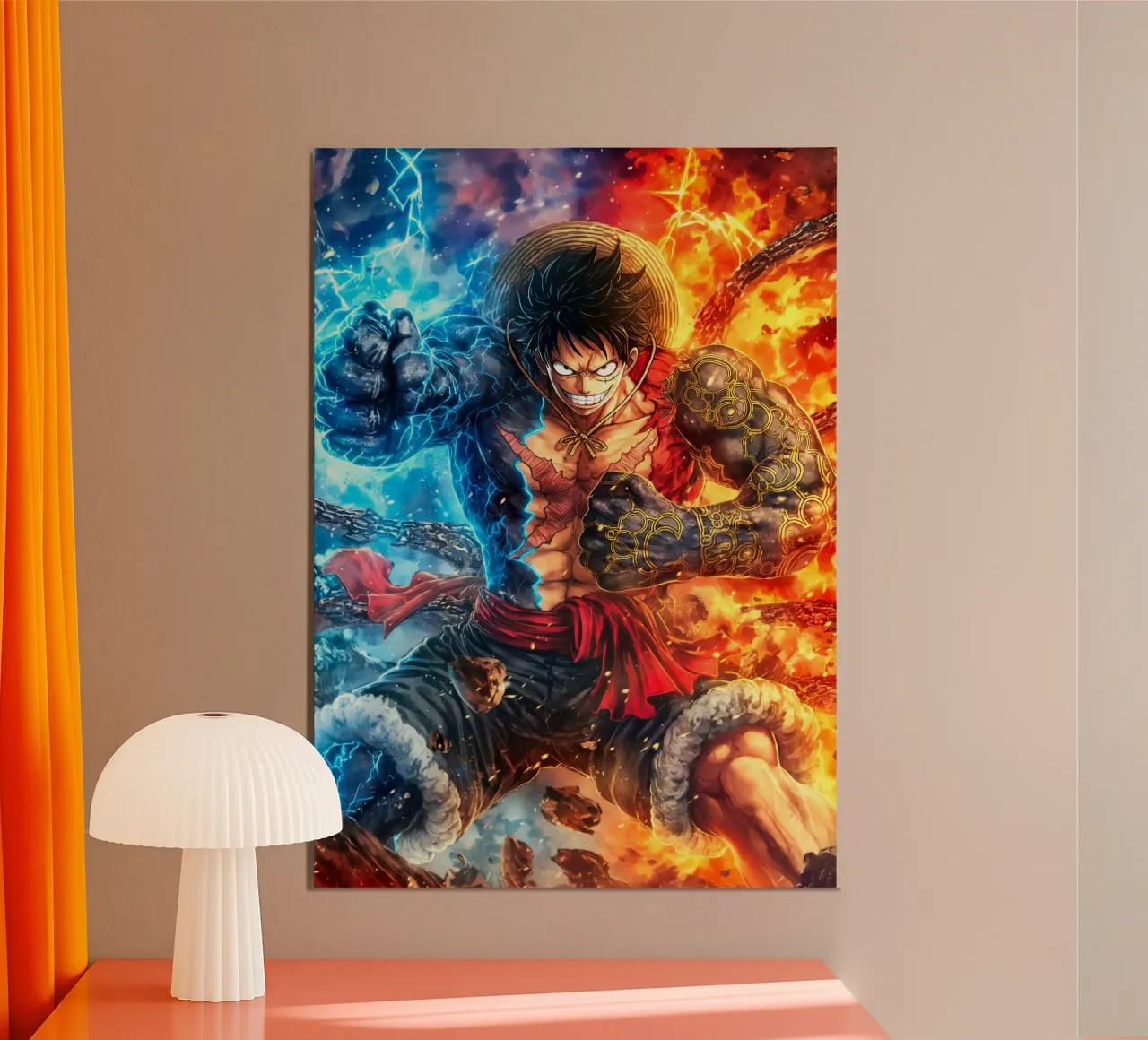 Monkey D Luffy One Piece alluminio dibond da Fleur de Lys