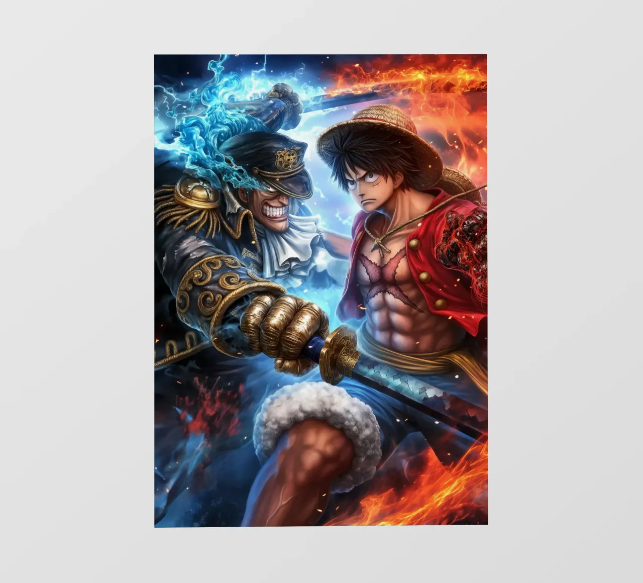Monkey D Luffy One Piece pellicola backlit da Fleur de Lys