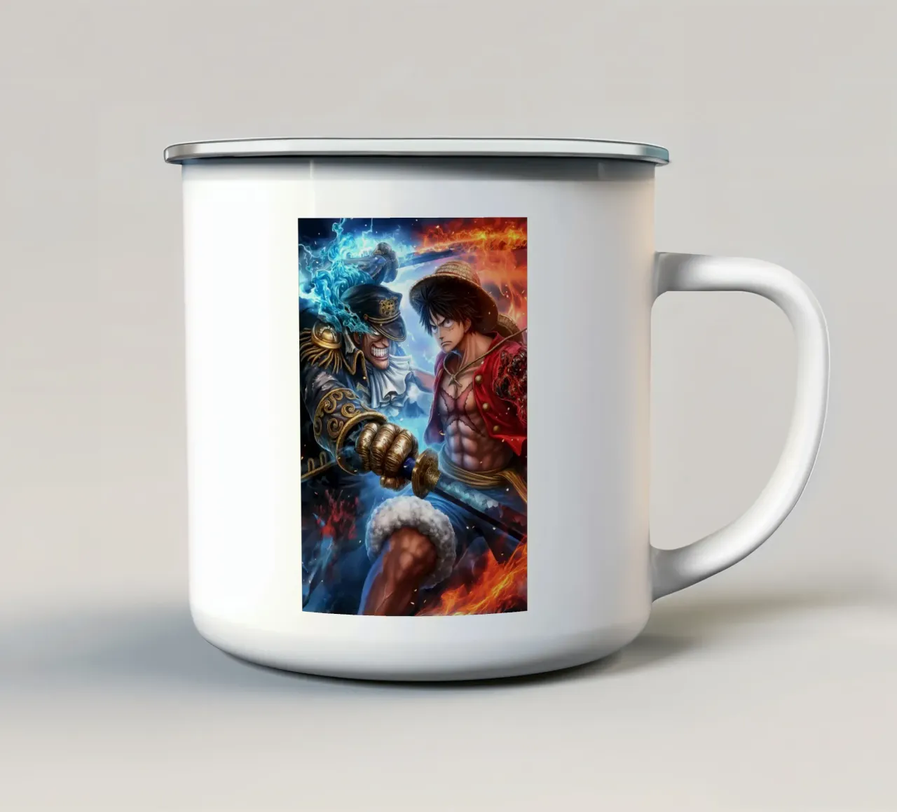 Monkey D Luffy One Piece tazza in smalto da Fleur de Lys