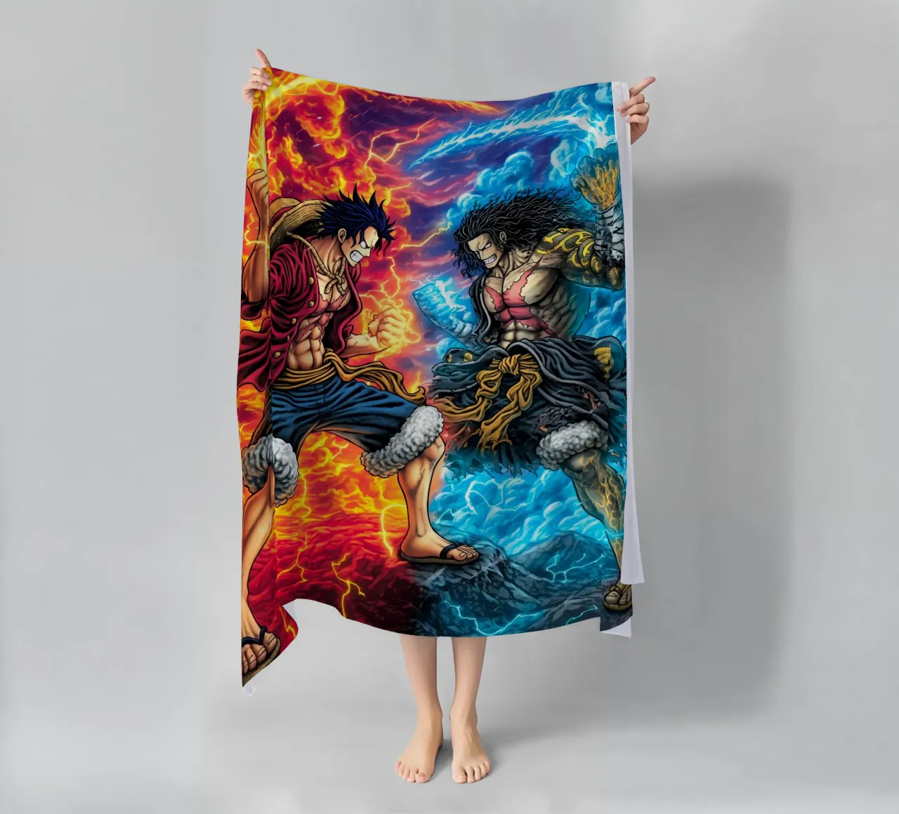 Monkey D Luffy One Piece telo mare da Fleur de Lys