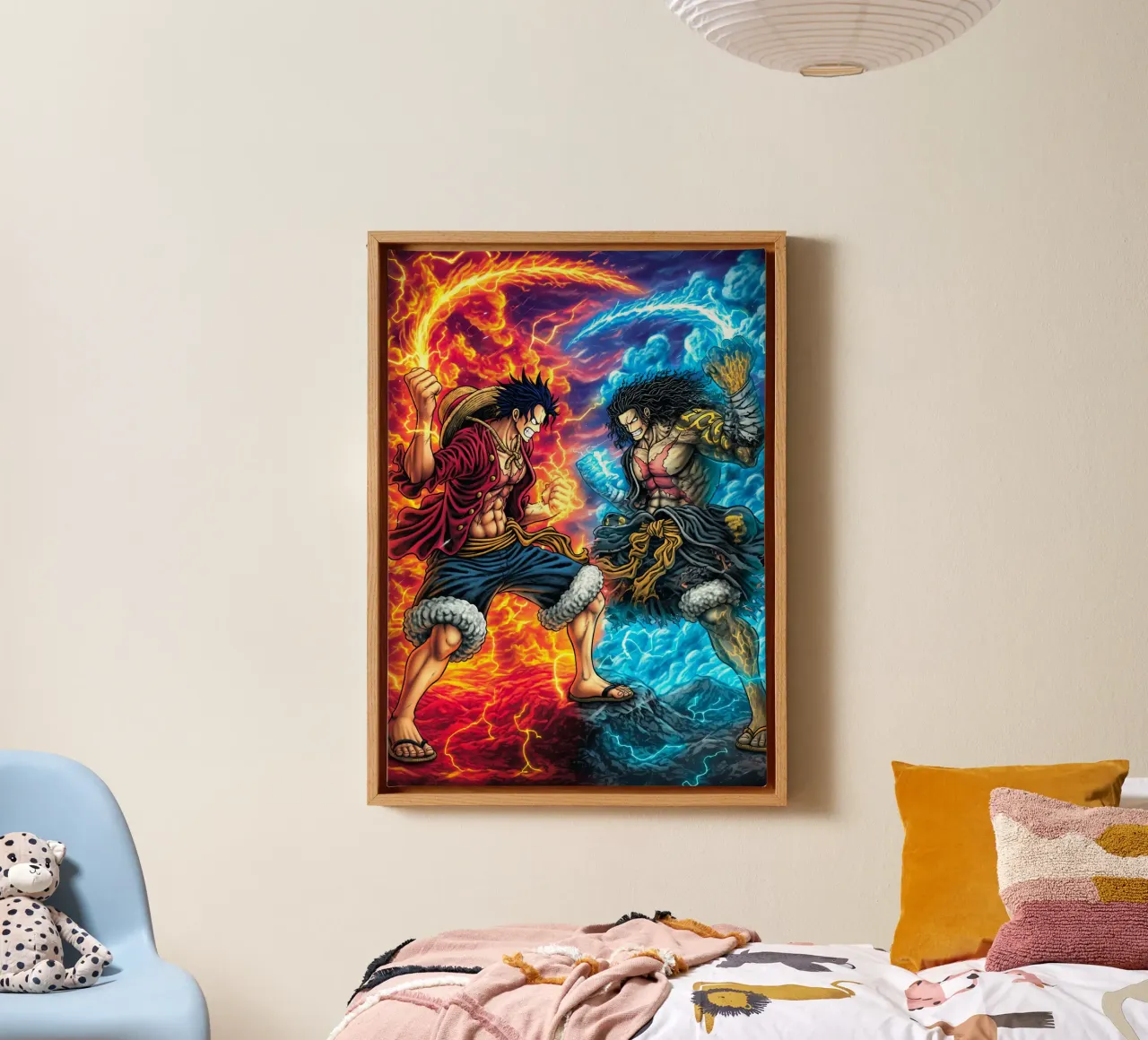 Monkey D Luffy One Piece tela da Fleur de Lys