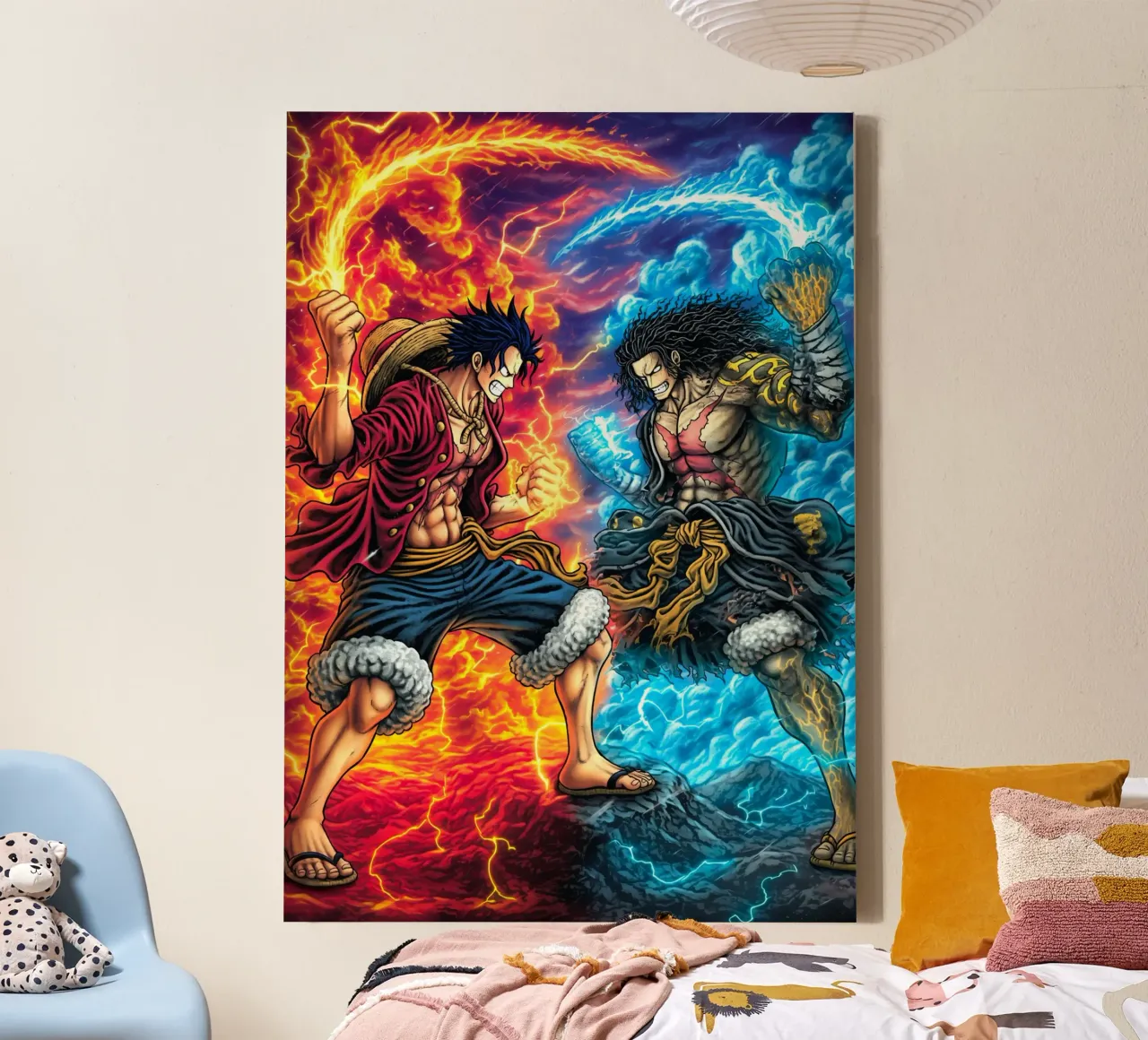 Monkey D Luffy One Piece tela da Fleur de Lys