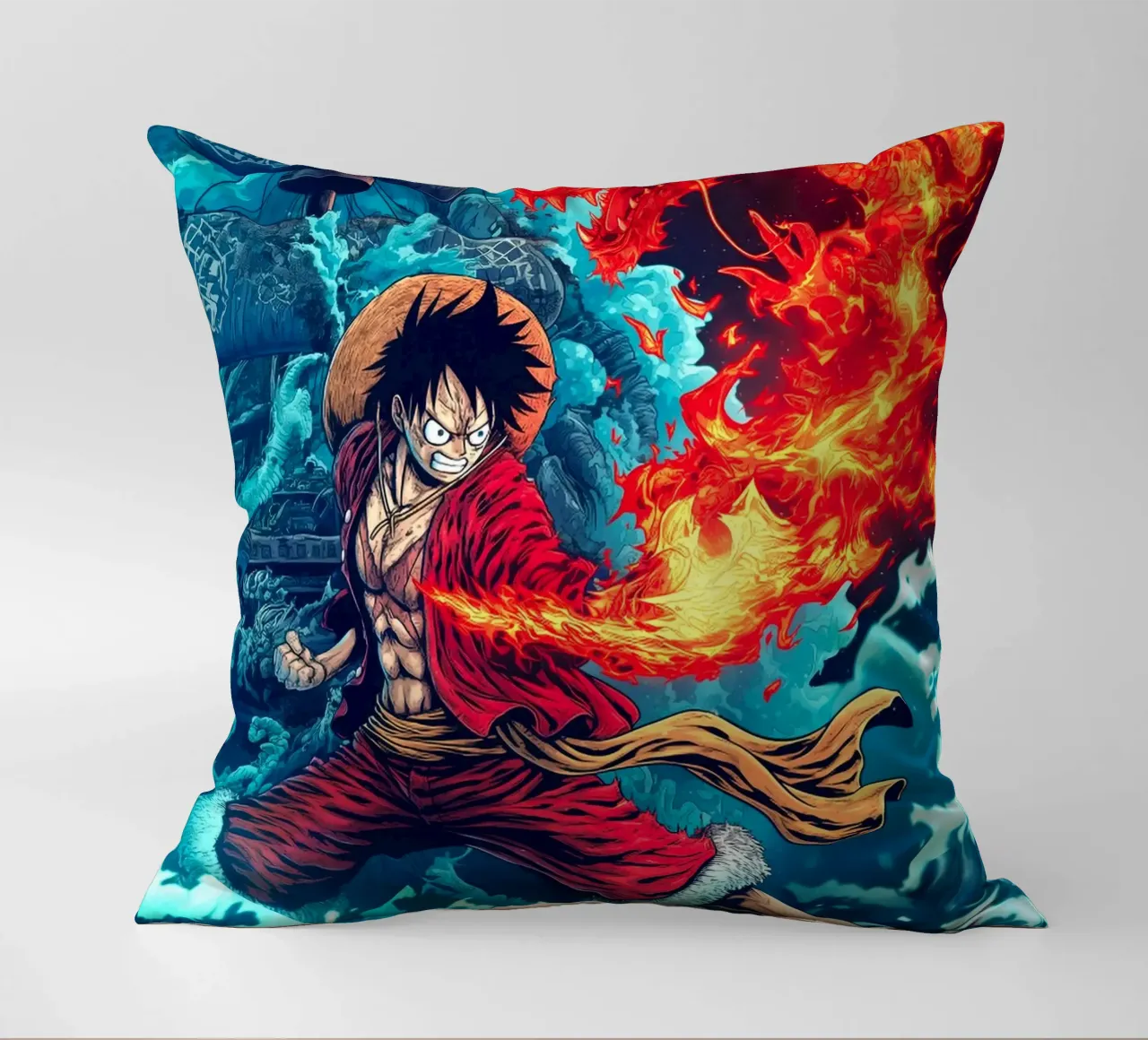 Monkey D Luffy One Piece cuscino da Fleur de Lys