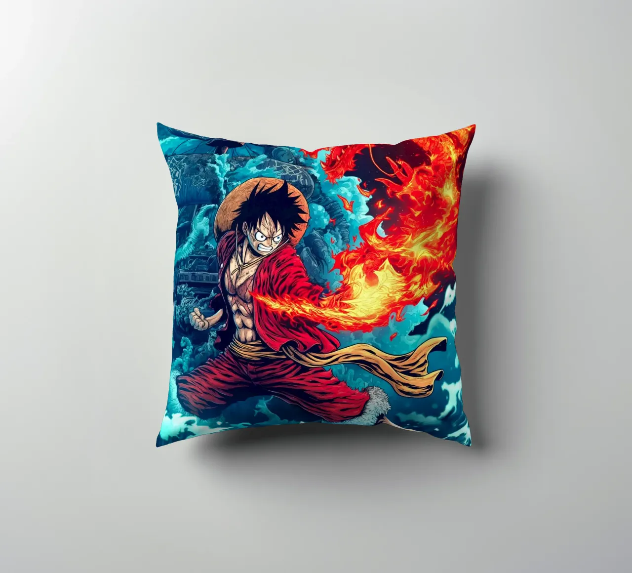Monkey D Luffy One Piece cuscino da Fleur de Lys