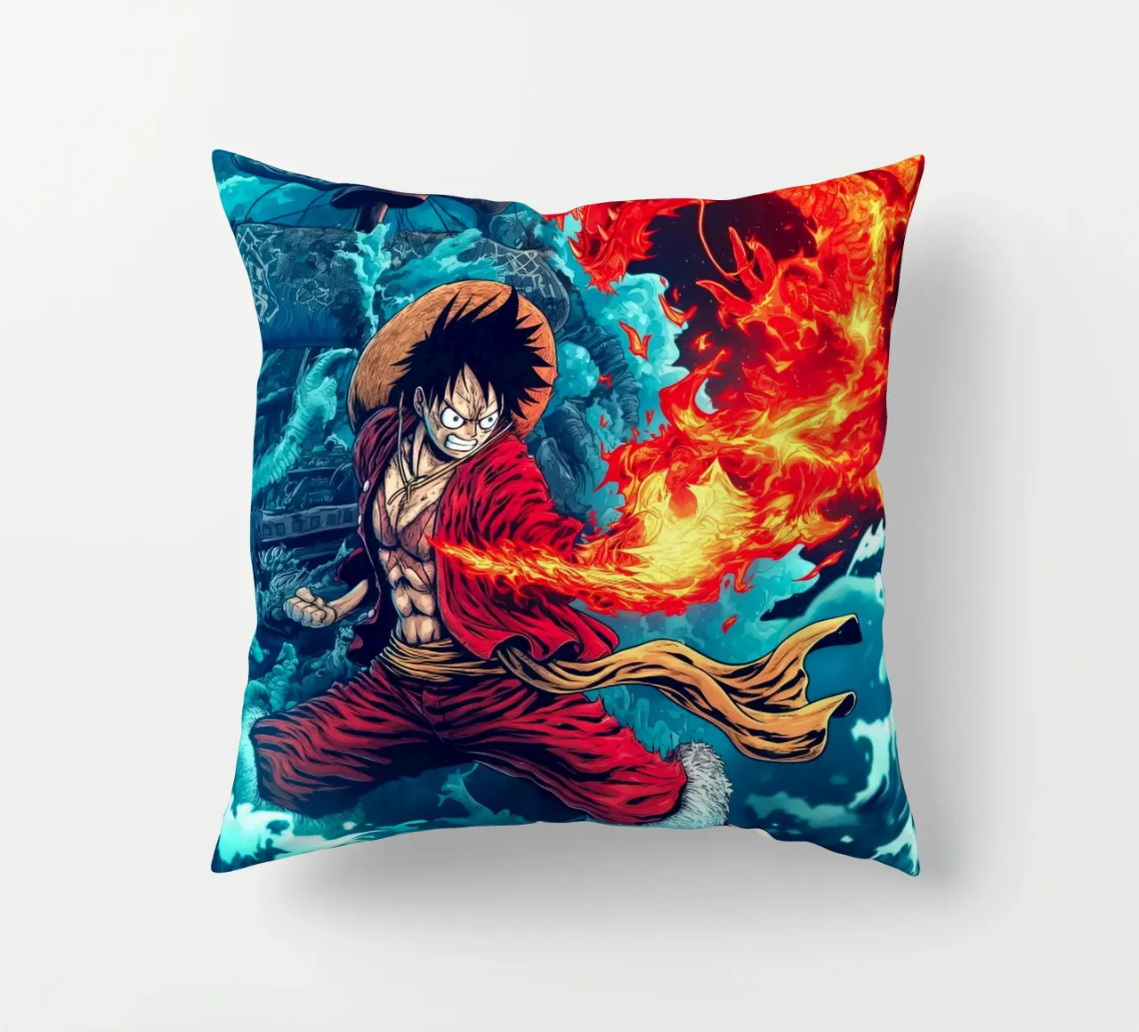 Monkey D Luffy One Piece cuscino da Fleur de Lys