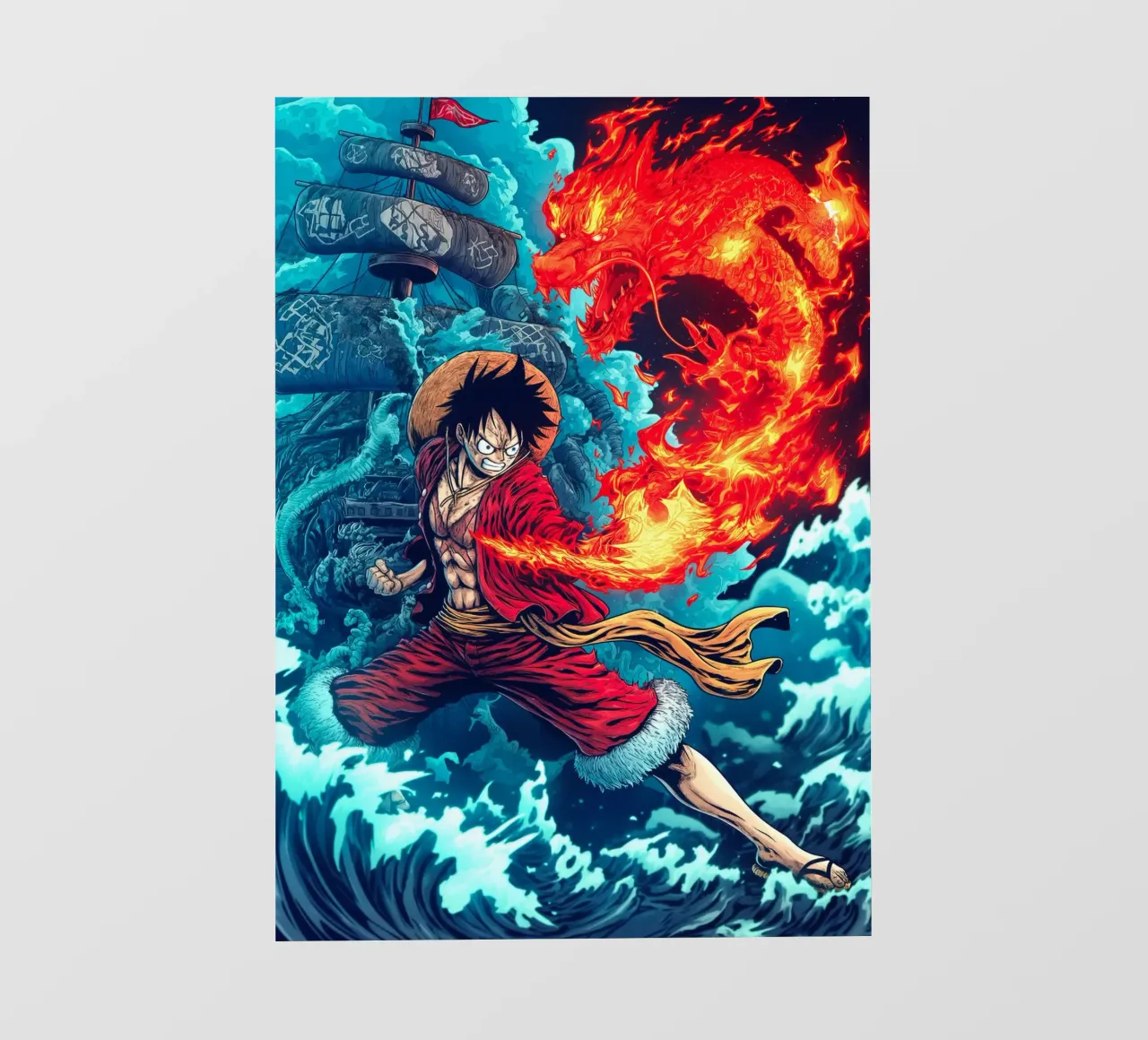Monkey D Luffy One Piece telo in pvc da Fleur de Lys