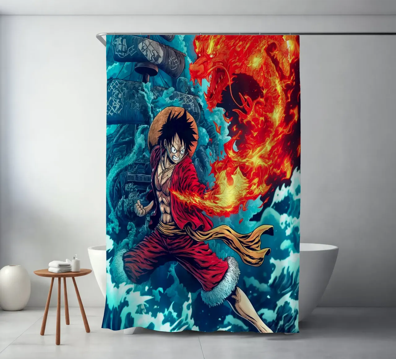 Monkey D Luffy One Piece tenda da doccia da Fleur de Lys