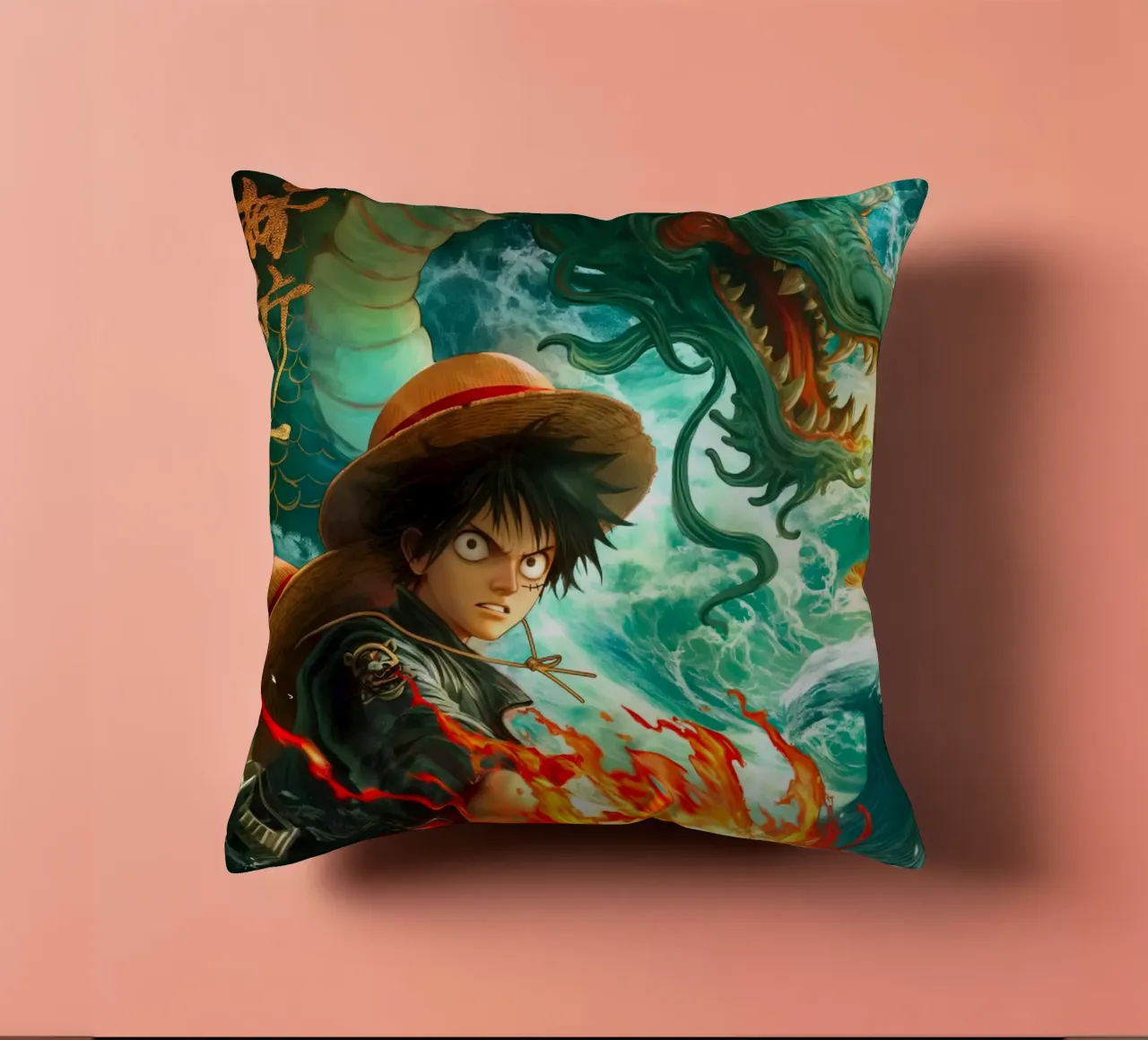 Monkey D Luffy One Piece cuscino da Fleur de Lys